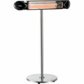 Global Industrial Infrared Patio Heater w/Remote Control, Free Standing, 1500W, 35-3/8inL 246722